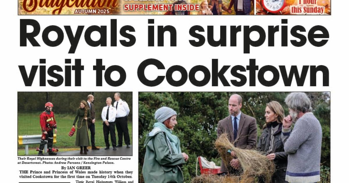 Royals in surprise visit to Cookstown  