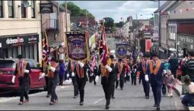 Killyman district lead the Dungannon parade
