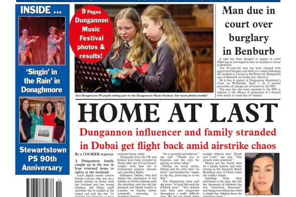 This week's Tyrone Courier newspaper...