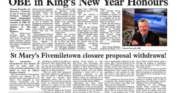 This week s packed Tyrone Courier Alpha Newspaper Group