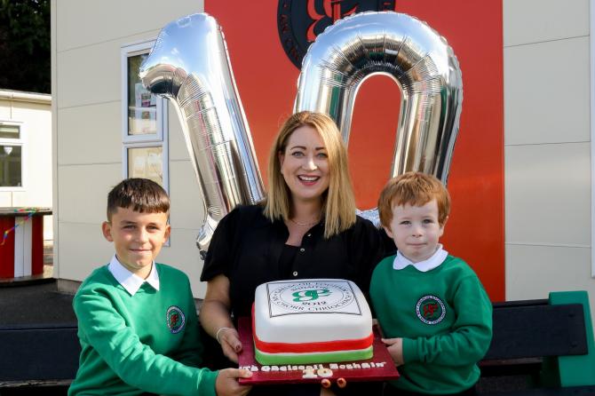 Gaelscoil Eoghain celebrates 10 years of success!