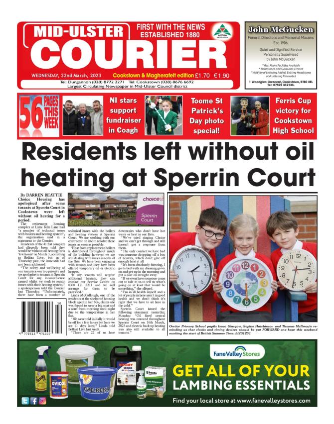 This week's MidUlster Courier... Alpha Newspaper Group
