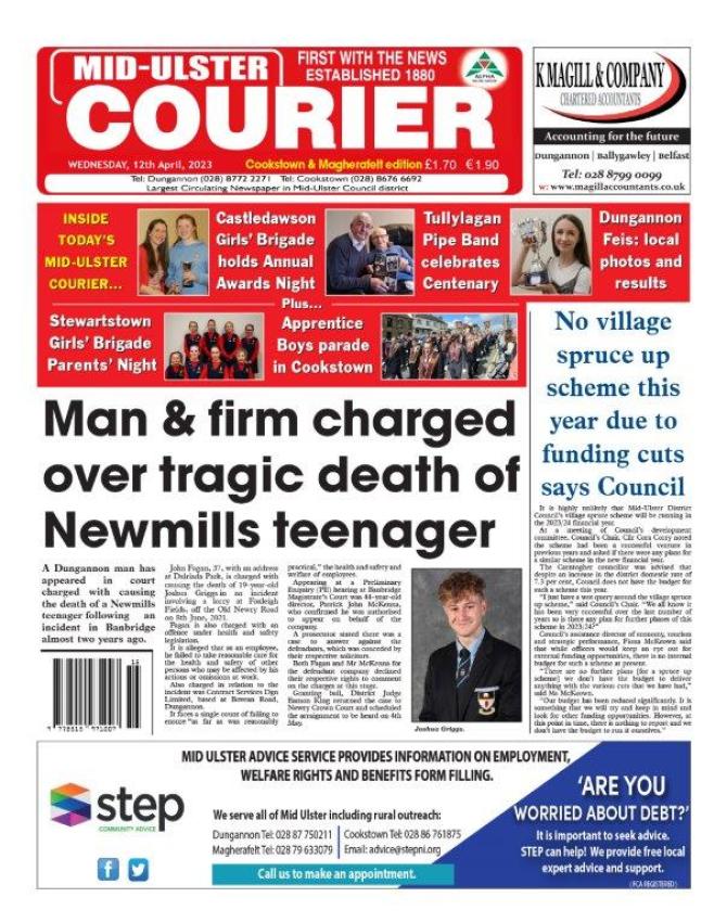 This week's MidUlster Courier...out Tuesday morning... Alpha Newspaper Group