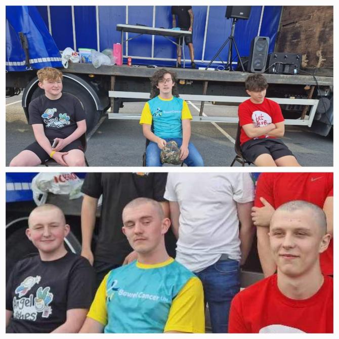 Moygashel lads shave heads to raise over £2,300 for charity Alpha