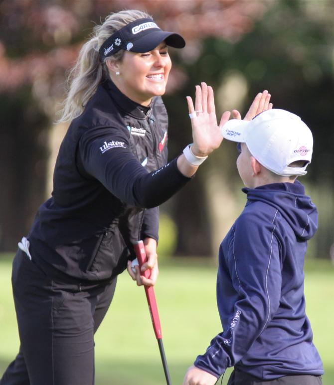 NI star golfer visits Killymoon Golf Club