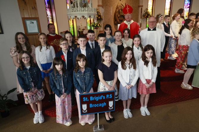 Confirmation at St Patrick's Church, Clonoe