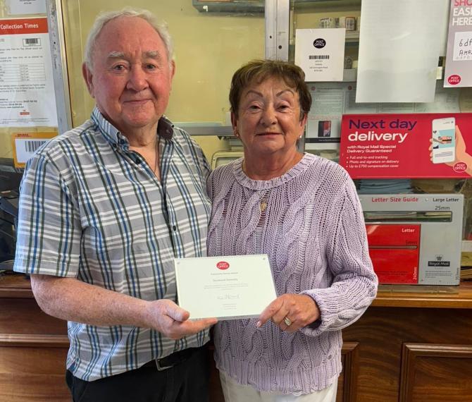 UK’S LONGEST FAMILY-RUN POST OFFICE MARKS 175TH ANNIVERSARY & 40TH MILESTONE FOR NI POSTMASTER