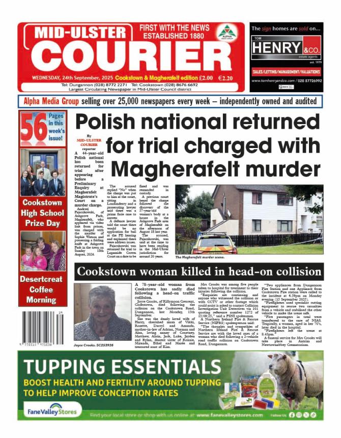 This week's Mid-Ulster Courier...
