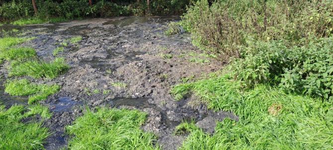 Dungannon sewage spills into local river