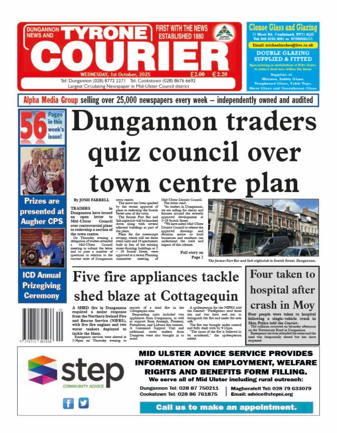 This week's best selling Tyrone Courier...