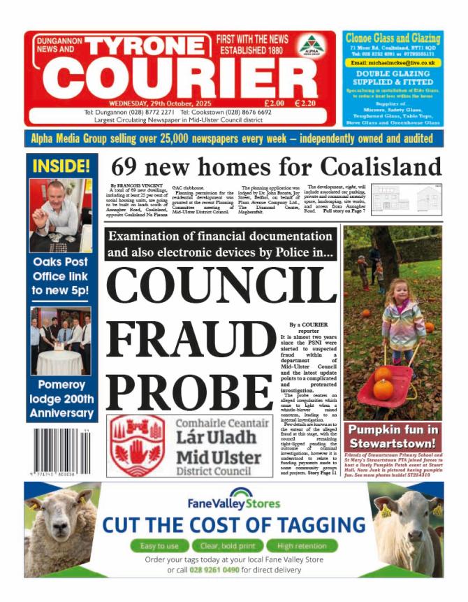 This week's best-selling Tyrone Courier...