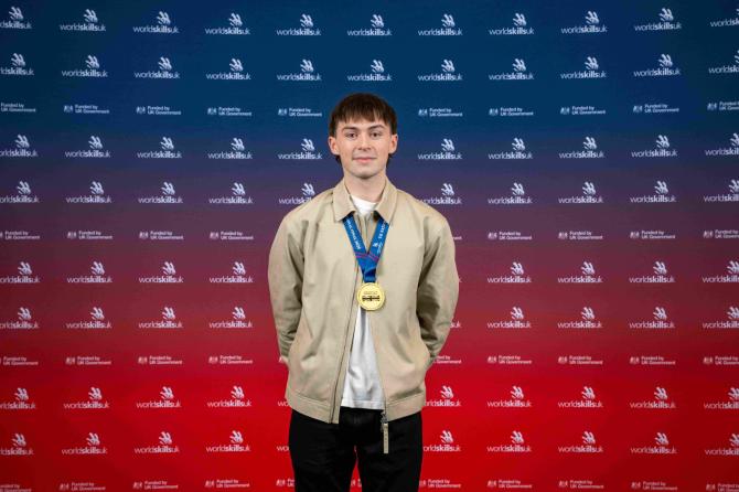 Dungannon student Jack strikes Gold  at WorldSkills UK  Finals!