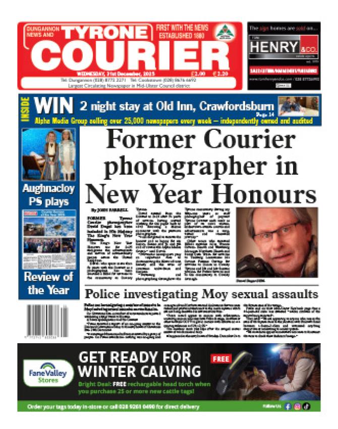 This week's best-selling Tyrone Courier...