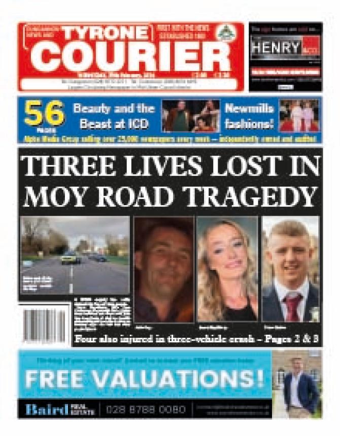 This week's Tyrone Courier... out Tuesday morning...