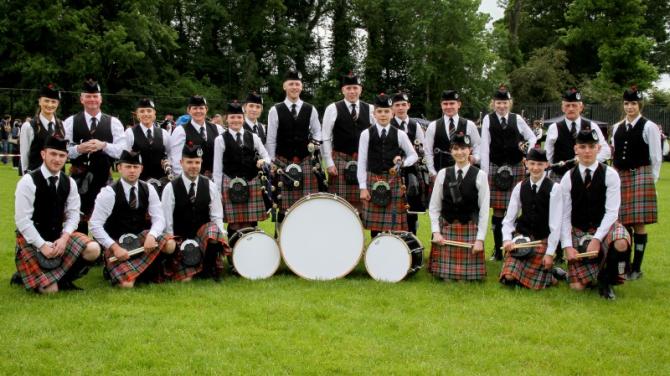 Large crowds at Mid-Ulster Pipe Band Championships